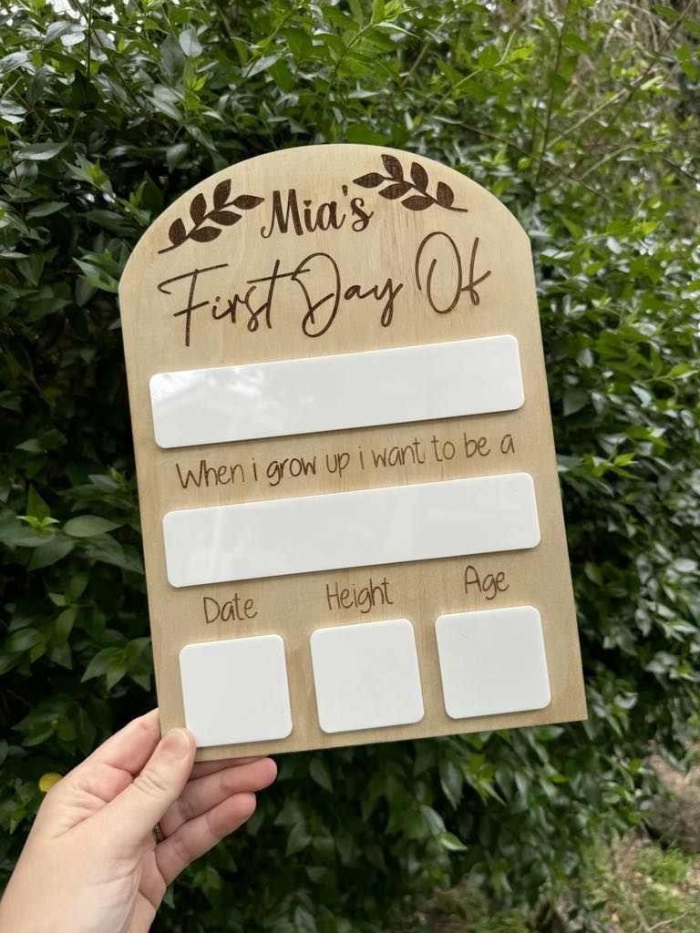 Arched Back To School Board