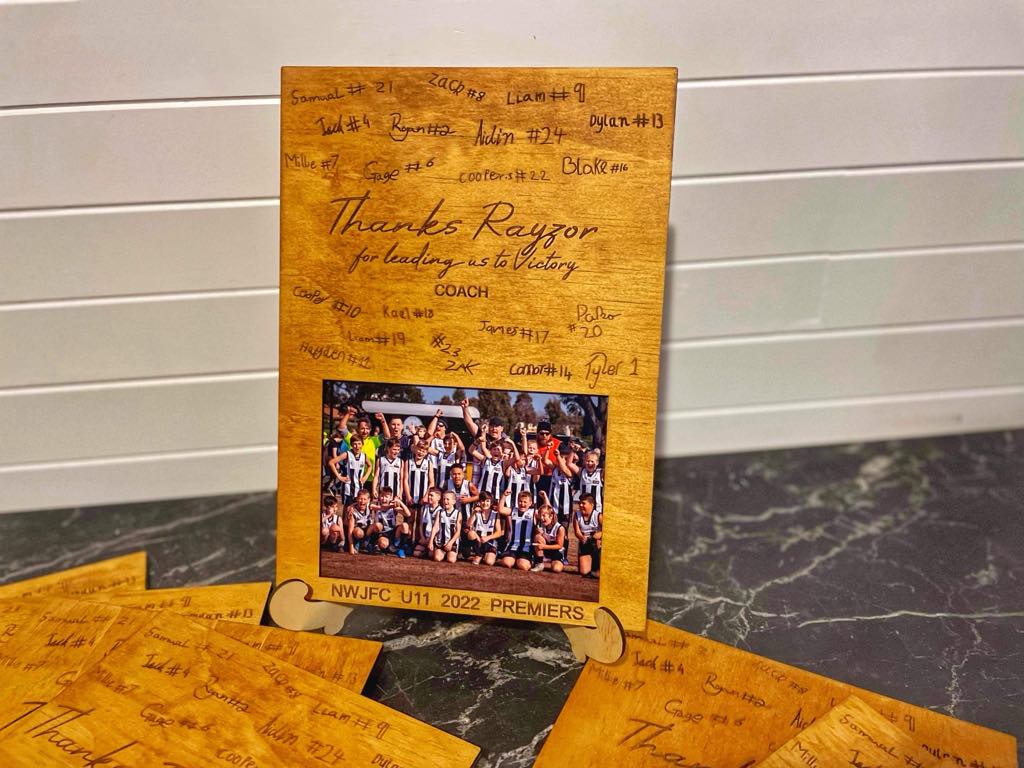 Sport appreciation plaques