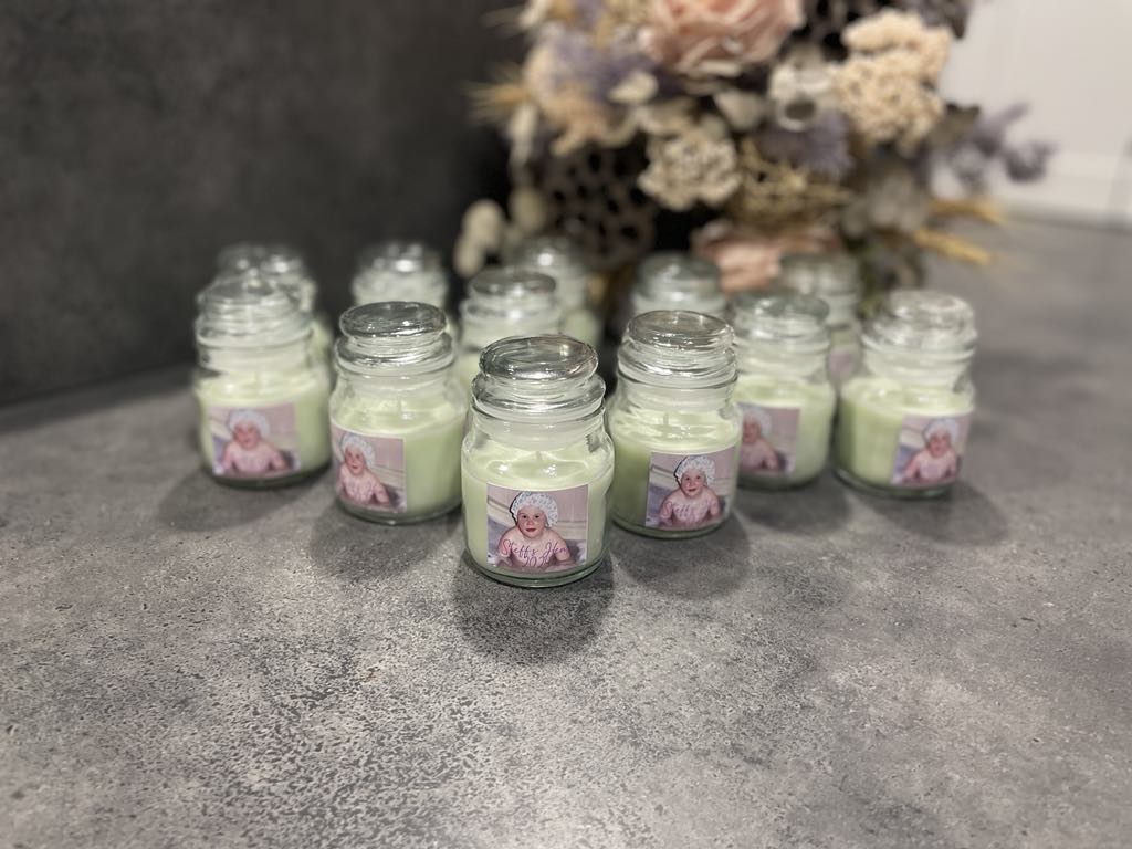 Bridal favour candles