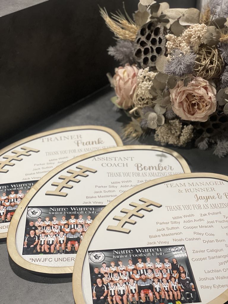 Sport appreciation plaques