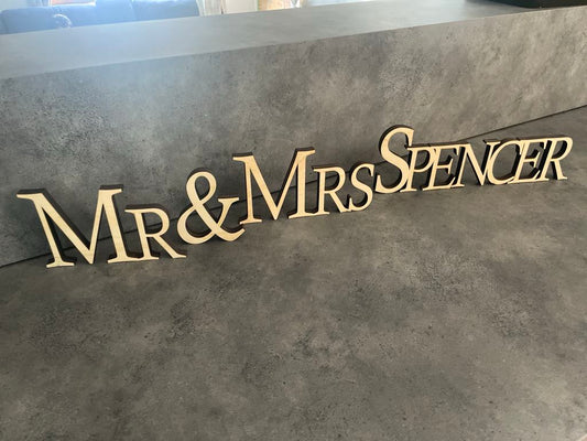Free standing name display