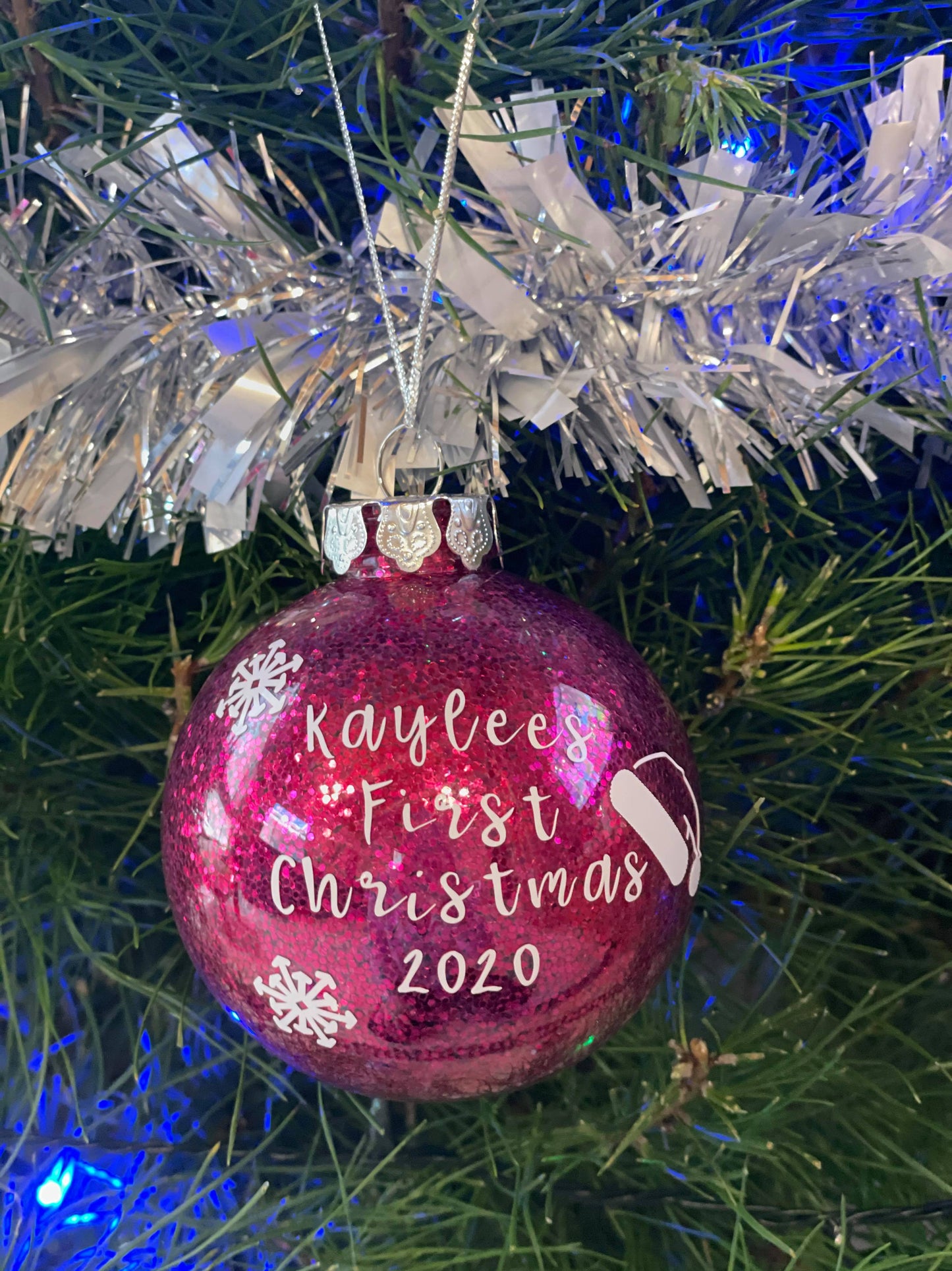 Glitter baubles