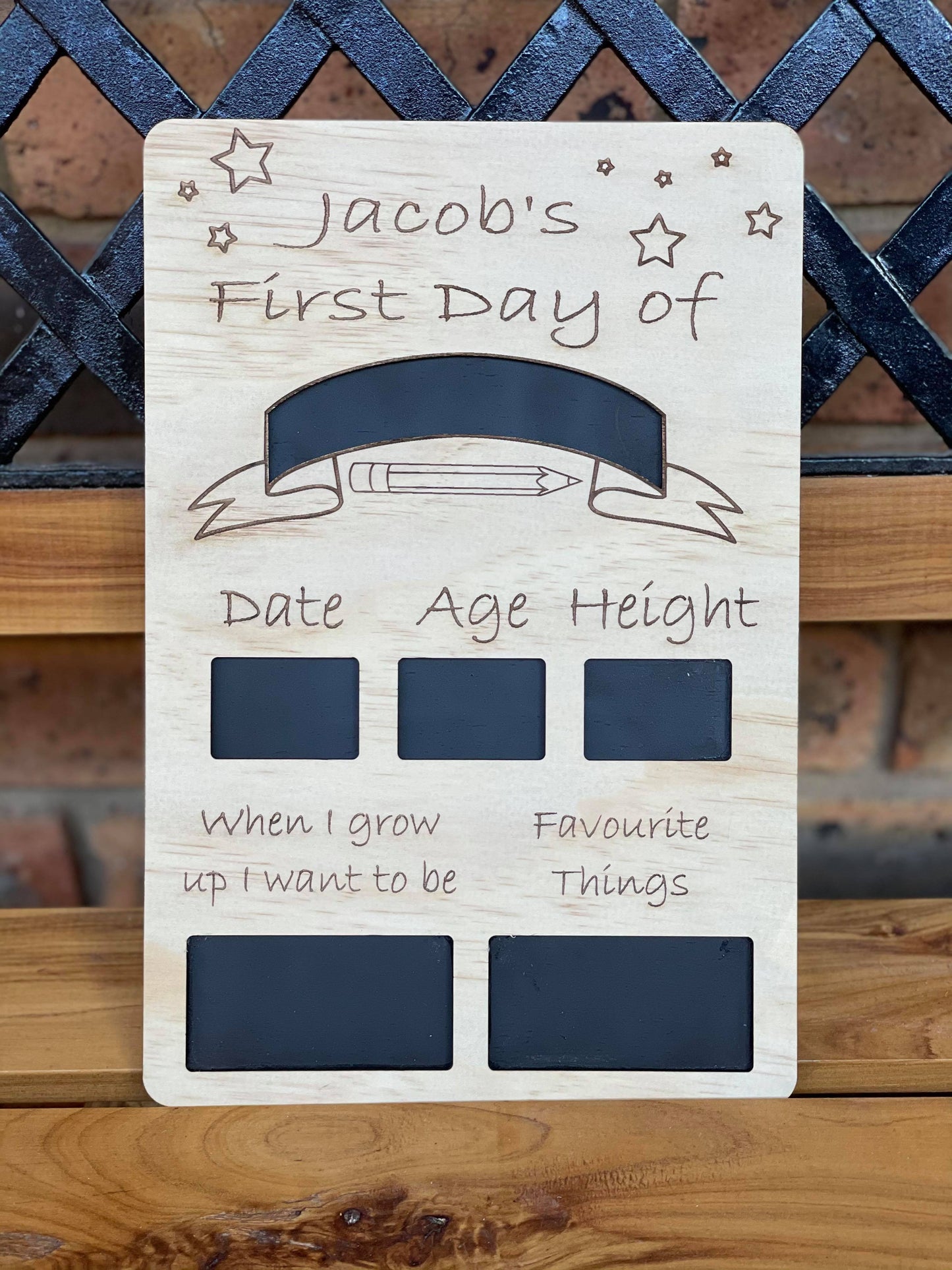 Portrait Back To School Board