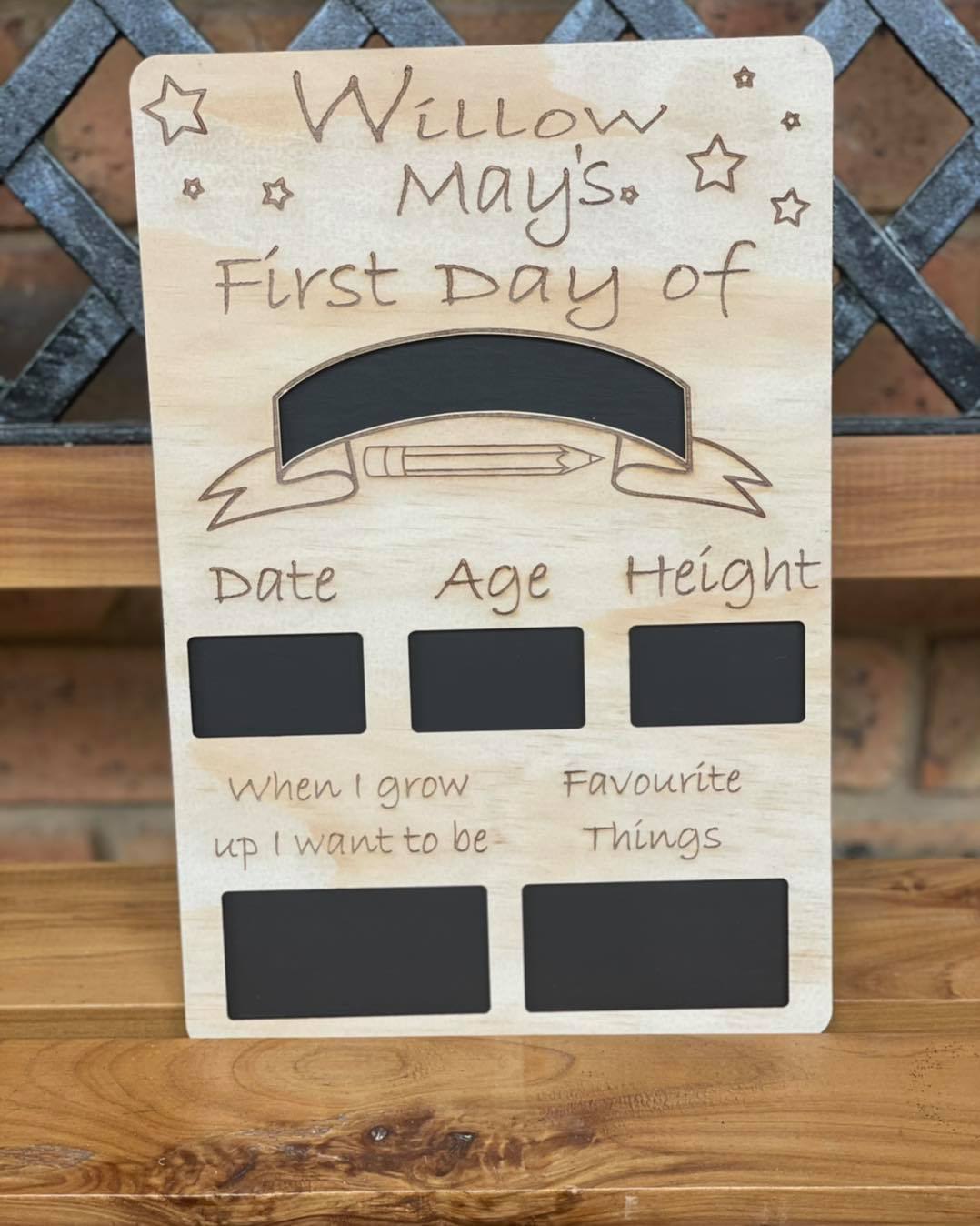 Portrait Back To School Board