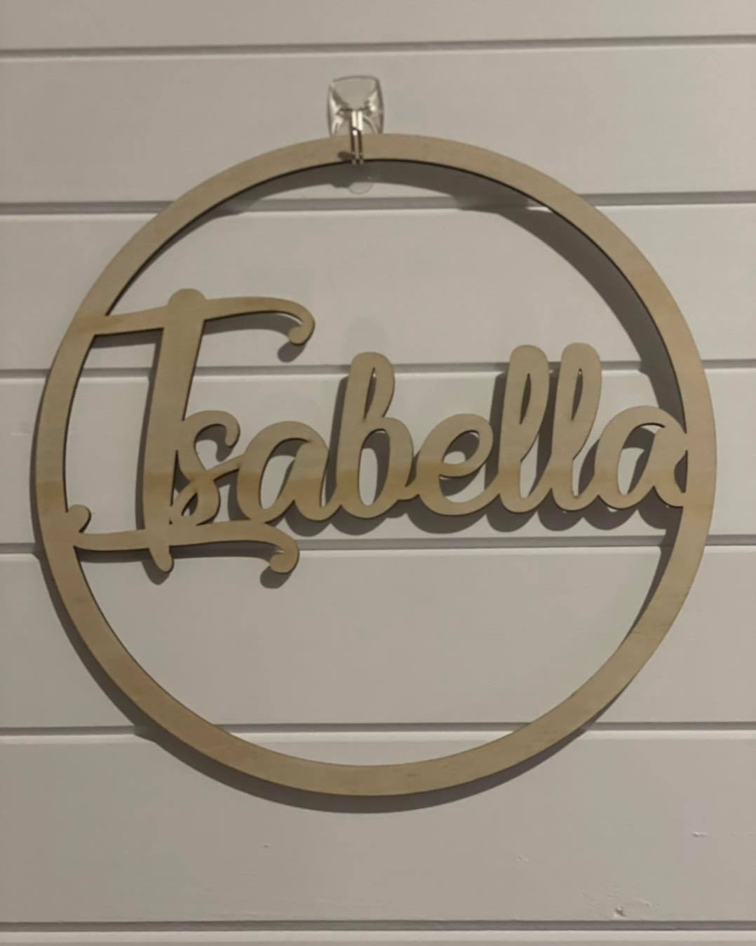 Thin Name Decor "Round"